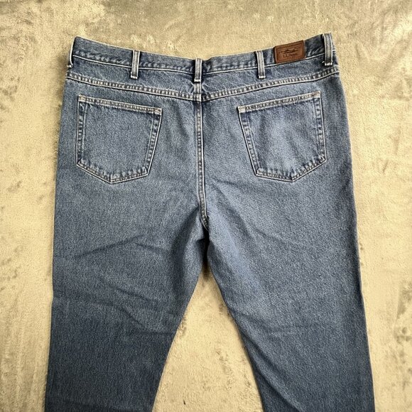Vintage LL Bean Jeans Mens 44x30 Blue Denim Classic Fit Straight Leg Y2K 220626 - Picture 16 of 16
